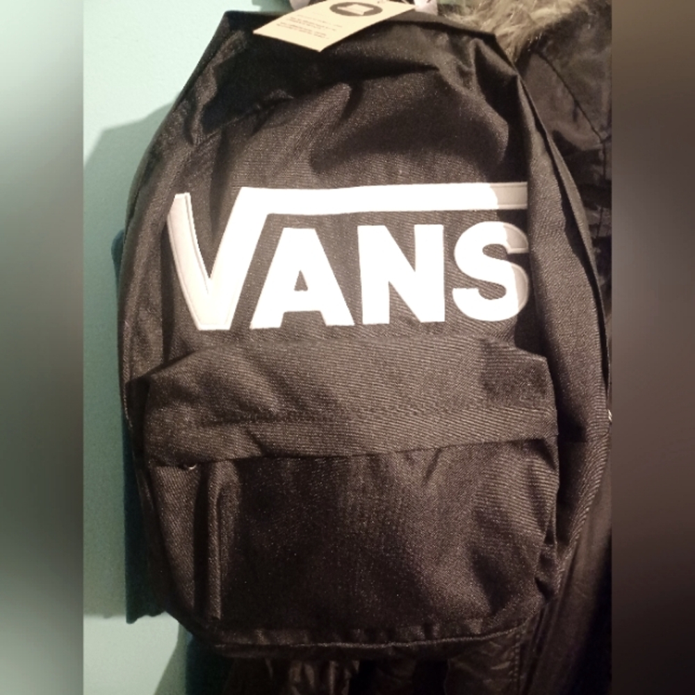 Vans Classic Black and White Backpack